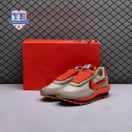 Nike LD Waffle CLOT Kiss of Death Net Orange Blaze DH1347-100 Unisex