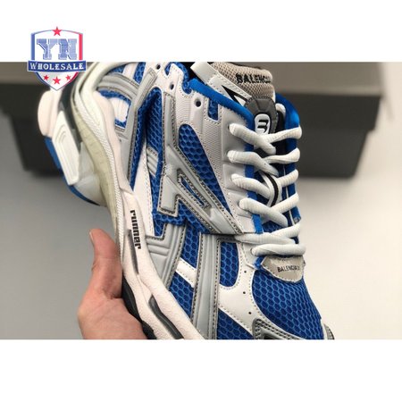 Balenciaga Runner mesh and faux-leather trainers in blue:36-46