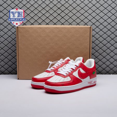 Nike Air Force 1 Low By Virgil Abloh White Red Men's