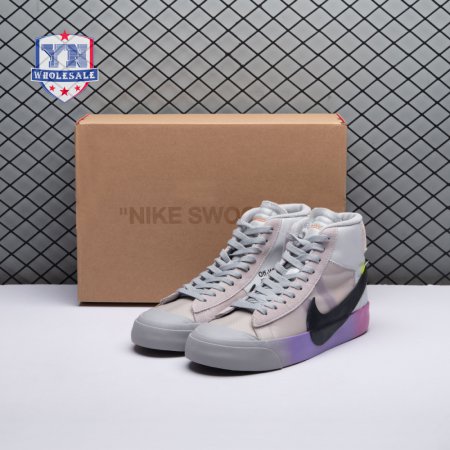 Nike Blazer Mid Off-White Wolf Grey Serena Queen AA3832-002 Unisex