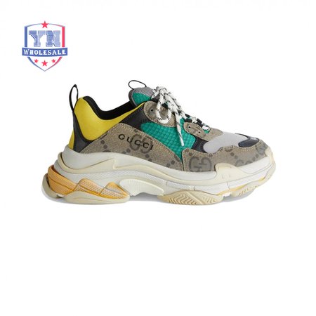 Gucci x Balenciaga The Hacker Project Triple S Beige Green Yellow 35-45