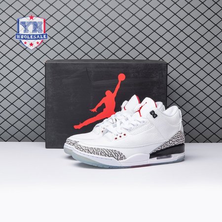 Jordan 3 Retro Free Throw Line White Cement 923096-101 Men's