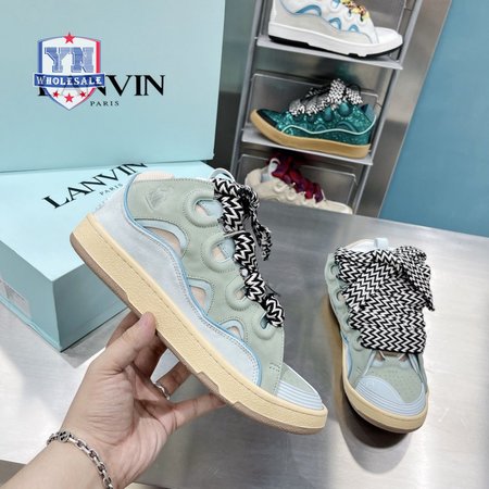 LANVIN Curb sneakers pale blue DRA2-A2121 35-45