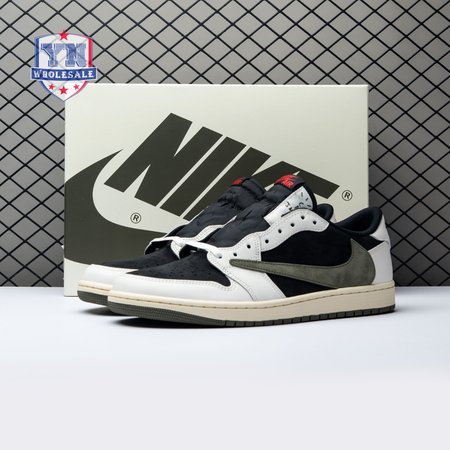 Travis Scott x Air Jordan 1 Low OG Olive DZ4137-106 Unisex