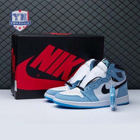 Jordan 1 Retro High White University Blue Black Unisex