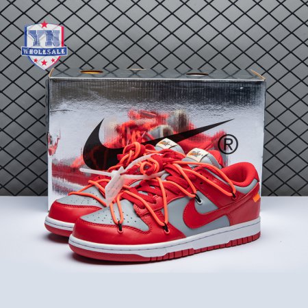 Off-White x Dunk Low 'University Red' Men's