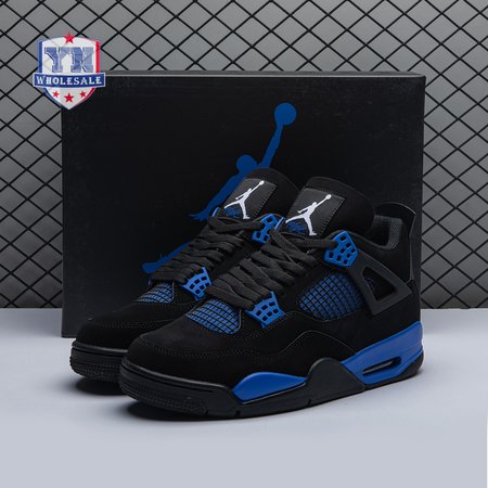 Jordan 4 Retro Black Blue Men's