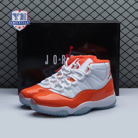 Air Jordan 11 Retro High 72-10 White Orange Men's
