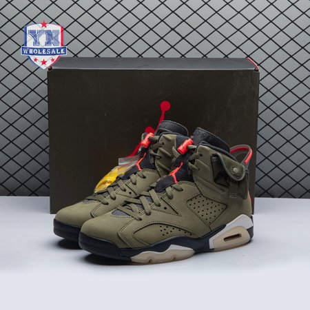Travis Scott x Air Jordan 6 Retro 'Olive' CN1084 200 Men's