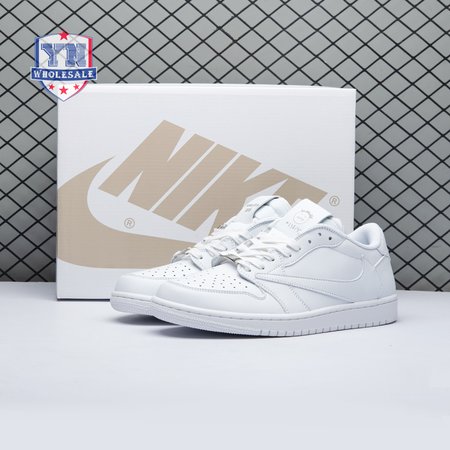 Travis Scott x Air Jordan 1 Low Triple White DM7866 292 Unisex