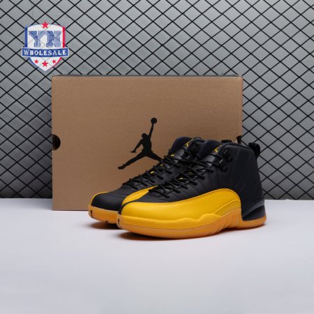 Jordan 12 Retro Black University Gold 130690-070 Men's