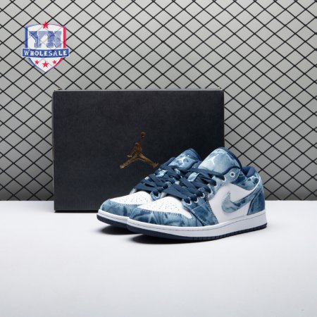 Jordan 1 Low Washed Denim CZ8455-100 Unisex