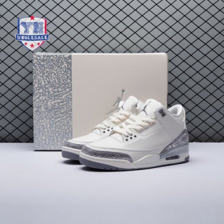 Jordan 3 Retro Sail Cement Grey CK9246-100 Unisex