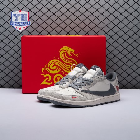 Travis Scott x Fragment Design x Air Jordan 1 Low OG SP XS3086-009 Unisex