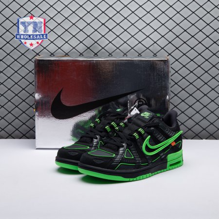 Off-White x Air Rubber Dunk 'Green Strike' Men's