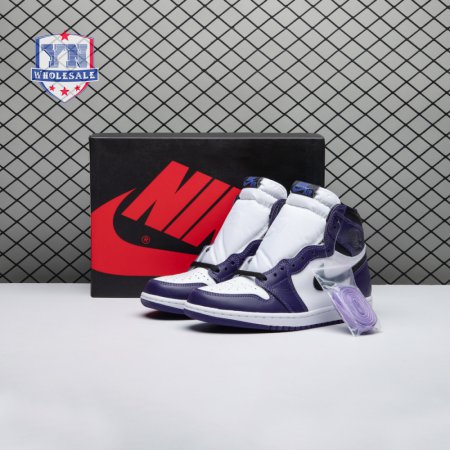 Jordan 1 Retro High Court Purple White Men's