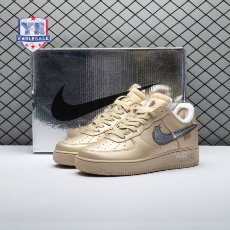 Off-White x Nike Air Force 1 07 Low Metal Gold OW Silver DX1419-900 Unisex