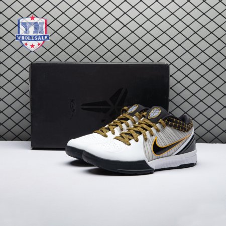 Nike Kobe 4 Protro White Black Del Sol AV6339-101 Men's