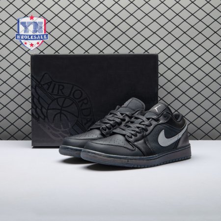 Jordan 1 Low Black White Dark Smoke Grey Unisex