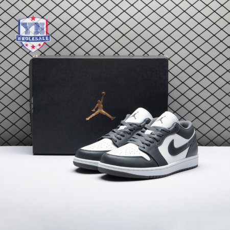 Jordan 1 Low Grey White 553558-044 Unisex