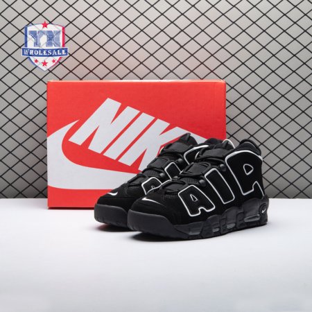 Nike Air More Uptempo Black White 414962-002 Unisex