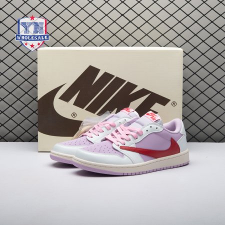 Travis Scott x Air Jordan 1 Low White Pink DM7866-106 Unisex