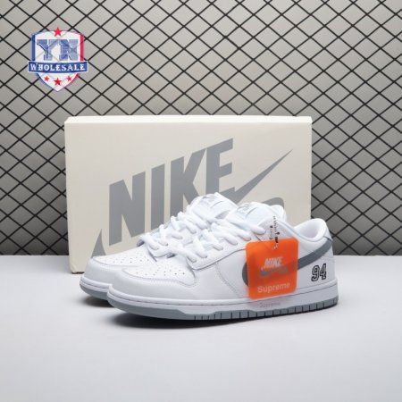 Nike SB Dunk Low 94 White Metallic Silver HQ8487-100 Unisex