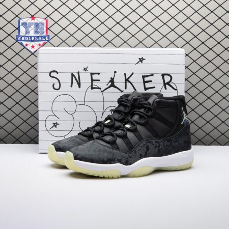 Jordan 11 Retro Black Barely Volt IB1378-001 Unisex