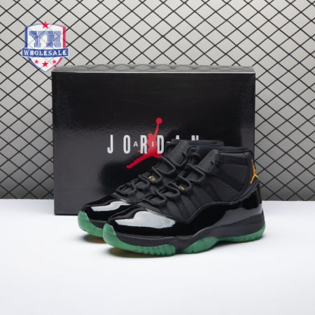 Air Jordan 11 Black Green Yellow CT8012-037 Men's