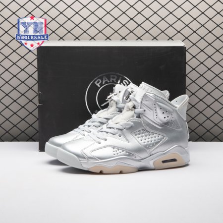 Jordan 6 Retro PSG Paris Saint-Germain Silver IQ5135-001 Men's