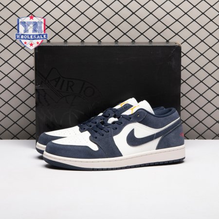 Jordan 1 Low SE Obsidian Suede IO7448-400 Unisex